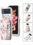 Samsung Galaxy Z Flip3 5g Fermuar Cep Pu Deri Telefon Kasası, Kart Yuvaları Tutucu Kickstand Gül Desen Baskı Kapağı (Yurt Dışından) 1
