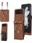 Samsung Galaxy Z Flip3 Telefon Kılıfı 3 5g Rfıd Engelleme Kart Çantası Pu Deri+Tpu Kickstand ile Kapak (Yurt Dışından) 1