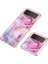 Samsung Galaxy Z Flip3 5g Tpu Telefon Kılıfı Elektrapılaşma Anti-Dalgalı Kılıf Yb Imd Serisi-16 Stil E 2.0mm Mermer Desen Imd Arka Kapak (Yurt Dışından) 3