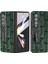 Samsung Galaxy Z Fold4 Inek Deri Pc Tam Koruyucu Kapak Mahjong Doku Kickstand Telefon Kılıfı Ekran Filmi (Yurt Dışından) 1