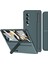 Samsung Galaxy Z Fold4 5g Gizli Kickstand Katlama Telefon Kılıfı Sert Pc Kalem Yuvası Temperli Cam Ekran Film ile Anti Damla Kapak (Yurt Dışından) 1