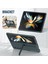 Samsung Galaxy Z Fold4 5g Gizli Kickstand Katlama Telefon Kılıfı Sert Pc Kalem Yuvası Temperli Cam Ekran Film ile Anti Damla Kapak (Yurt Dışından) 5