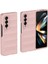 Samsung Galaxy Z Fold4 Için 5g Cilt-Touch Sert Pc Geri Kılıf Damla Damla Korumalı Sağlam Telefon Kapak Pembe (Yurt Dışından) 1