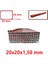 Profil 20X20X1.5MM (Astar Kırmızı Boyalı 1.5 Metre) 1