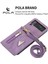 Samsung Galaxy Z Flip4 5g Çoklu Kart Yuvası Zipper Cep Kickstand Pu Deri Telefon Kapağı Omuz Kayışı (Yurt Dışından) 2