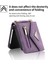 Samsung Galaxy Z Flip4 5g Çoklu Kart Yuvası Zipper Cep Kickstand Pu Deri Telefon Kapağı Omuz Kayışı (Yurt Dışından) 4