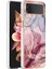 Samsung Galaxy Z Flip4 5g Tpu Telefon Kılıfı Elektrokaplatma Anti-Damla Kılıf Yb Imd Serisi-16 Stil E 2.0mm Mermer Desen Imd Arka Kapak (Yurt Dışından) 4