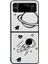 Samsung Galaxy Z Flip3 5g Astronot Desen Cam+Pc Telefon Kılıfı Katlanır Telefon Kapağı (Yurt Dışından) 1