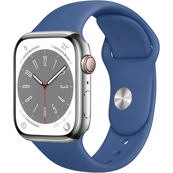 PSGT Apple Watch Seri 1/2/3/4/5/6/7/8/se/ultra 38MM 40MM 41MM 42MM 44MM 45MM 49MM Kordon Kayış Bileklik Klasik Kaliteli Silikon