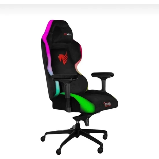 Exvega Star Pegasus Edition Hoparlörlü Animasyonlu Rgb Masajlı Profesyonel Visco Kumaş Oyuncu Koltuğu