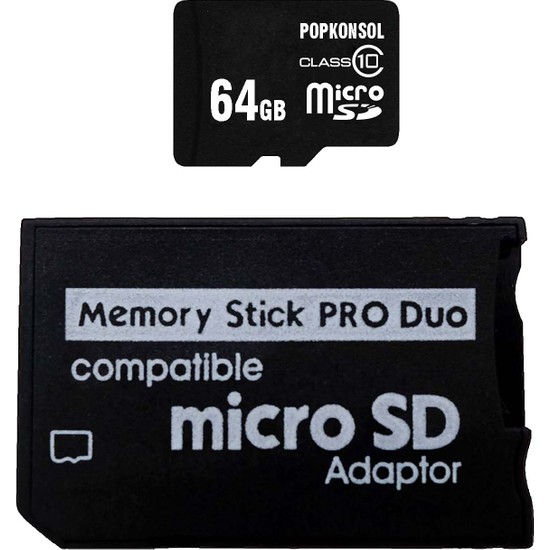 Pop Konsol Memory Stick Pro Duo 64GB Psp Hafıza Kartı Ms Fiyatı