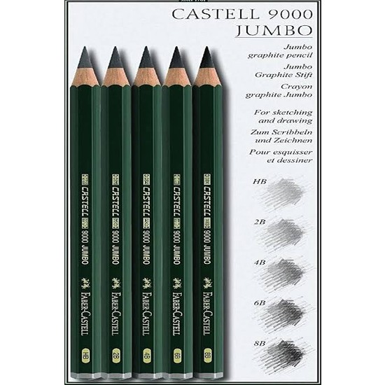 Faber-Castell Faber Castell 9000 Jumbo Dereceli Kurşun Resim Fiyatı