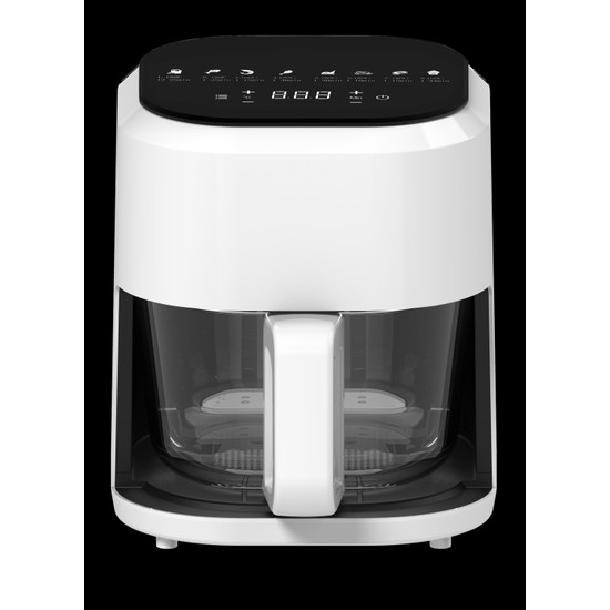 Miline  Cam Hazne 4lt  Airfryer  Sıcak Hava Fritözü