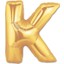 Altın Sarısı Folyo Harf Balon 1 Metre 1