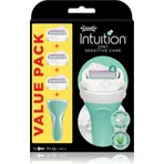 Wilkinson Sword Intuition Kendinden Sabunlu Sistem Tıraş Bıçağı 4 Bıçak ve Yedekleri Hassas Ciltler İçin