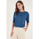 Lela Bisiklet Yaka Truvakar Kol Bluz Bayan BLUZ 5861416Y