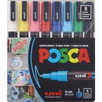 Uni-Ball Uni Posca Su Bazlı Marker Pc-3m 8 Ana Renk 0,9-1,3mm