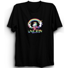 The Fame Unicorn With Rainbow, Tek Boynuzlu At Tişört