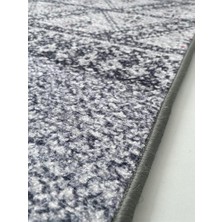 Carpettex Modern Şönil Dokuma Iskandinav Üçgen Desenli Açık Gri Halı