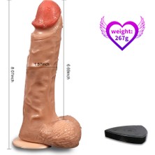 Agor Shop Bronte Uzaktan Kumandalı Şarjlı 20 Titreşim Modlu Realistik Penis Dildo Vibratör