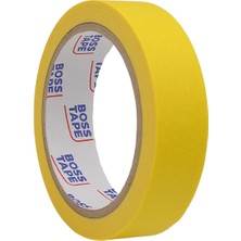 Boss Tape Sarı Renkli Kağıt Bant 25X25 mt