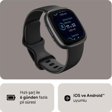 Fitbit Versa 4 Akıllı Saat Siyah