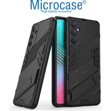 Microcase Samsung Galaxy M14 Matrix Serisi Armor Standlı Perfect Koruma Kılıf - Siyah AL3416