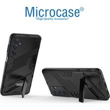 Microcase Samsung Galaxy M14 Matrix Serisi Armor Standlı Perfect Koruma Kılıf - Siyah AL3416