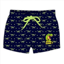 Slipstop Matrix Lacivert Çocuk Mayo Dinozor Desenli Erkek Çocuk İçin Bel Lastiği Özellikli