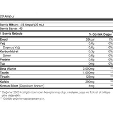 Olimp R-Weıler Shot 20 Ampul Portakal Unisex Güç ve Performans EKP0085