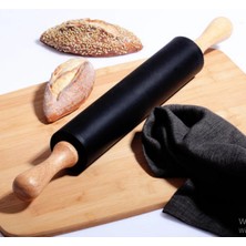 Kosova Bambu Saplı Silikon Merdane - Siyah