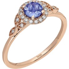 Sirius Pırlanta Pırlanta ve Tanzanit Taşlı Ajna Yüzük 0417R0275