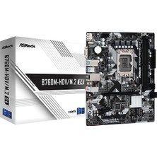 Asrock B760M-HDV/M.2 DDR4 5333 MHz (OC) LGA1700 mATX Anakart