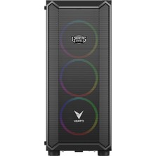 GAMERS ARENA VENTO VG16AL MESH FSP 650W 80+ HYPER PRO 4x120MM RGB FAN E-ATX GAMING KASA