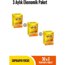 Supradyn Focus 30x3 Film Kaplı Tablet 3 Aylık Ekonomik Paket