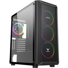 GAMERS ARENA VENTO VG16AL MESH FSP 650W 80+ HYPER PRO 4x120MM RGB FAN E-ATX GAMING KASA