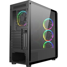 GAMERS ARENA VENTO VG16AL MESH FSP 650W 80+ HYPER PRO 4x120MM RGB FAN E-ATX GAMING KASA