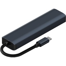 Ally BYL-2302 5 In 1 Type-C To USB + Type-C + Ethernet Dönüştürücü Çoğaltıcı Hub ALL-36259