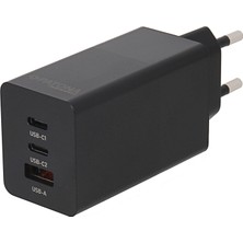 Patona Premium Gan PD65W Şarj Adaptörü - 2xusb-C 1xusb-A Pd3.0 Qc3.0