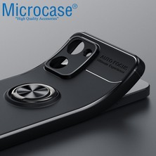 Microcase Realme 10 4g Focus Serisi Yüzük Standlı Silikon Kılıf - Siyah AL3363