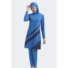 C&city Tam Kapalı Tesettür Mayo C11020 Petrol/Lacivert