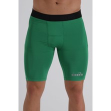 Diadora Flatron Pro Kısa Tayt Yeşil