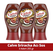 Calve Acı Sos Sriracha Yakan Lezzet Çok Acı 255 g x3