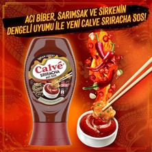 Calve Acı Sos Sriracha Yakan Lezzet Çok Acı 255 G + Calve Sos Ranch 245 G + Calve Mayonez Sarımsaklı 245 G