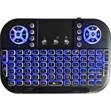 Techstorm Kobra Pro Türkçe Işıklı Dual Mode (Infrared ve Bluetooth) Mini Klavye