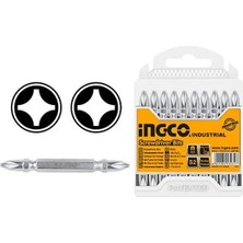 İngco 10'lu Çift Taraflı Tornavida Ucu Seti