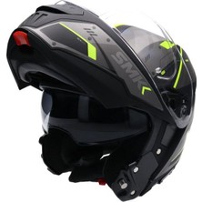 Smk Gullwing Kresto Çene Açılır Kask - Mat Neon