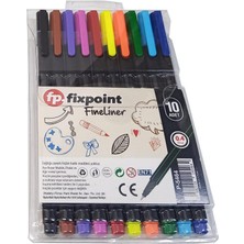 Artlantis Fineliner 10 Lu Ince Uçlu Kalem 1 Paket 10 Renk 0.4 mm Keçe Uçlu Kalem Renkli Işaretleme Yazı Kalemi