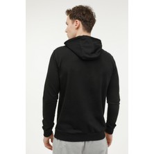 Lumberjack M-SN73 Basıc Hoodie 3fx Siyah Erkek Sweatshirt