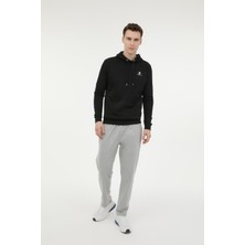 Lumberjack M-SN73 Basıc Hoodie 3fx Siyah Erkek Sweatshirt